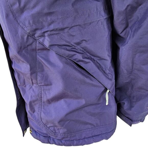 Eddie Bauer WeatherEdge Women’s Waterproof Jacket Purple Hooded Insulated Size S - Picture 8 of 11